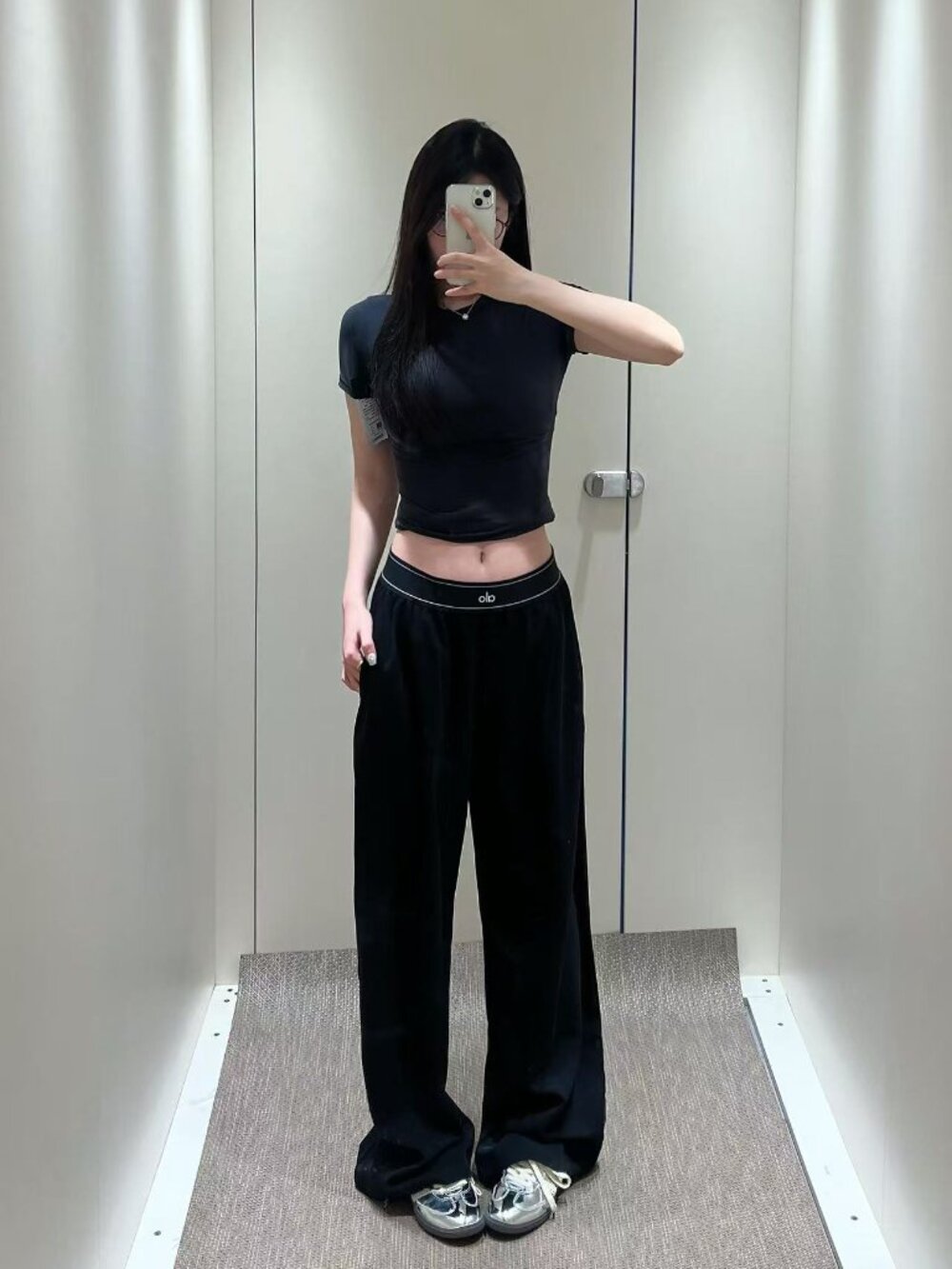 ALO Black Trousers - Picture 2 of 3